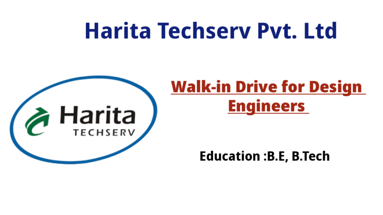 **"Walk-in Drive for Design Engineers at Harita Techserv"**