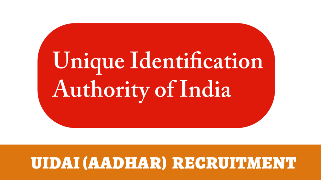 UIDAI Recruitment 2024: Apply Online for UIDAI Opportunities at uidai.gov.in - UIDAI job