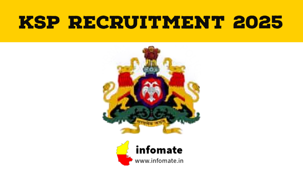 KSP Recruitment 2025 - Karnataka police jobs