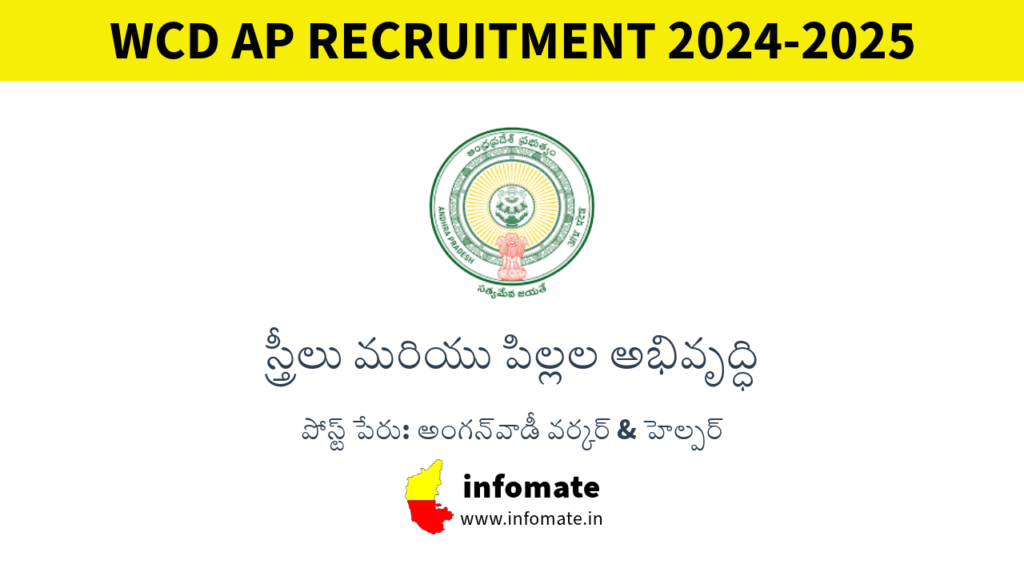 WCD AP Recruitment 2024-2025 – Apply Offline for 116 Anganwadi Worker and Helper Vacancies.