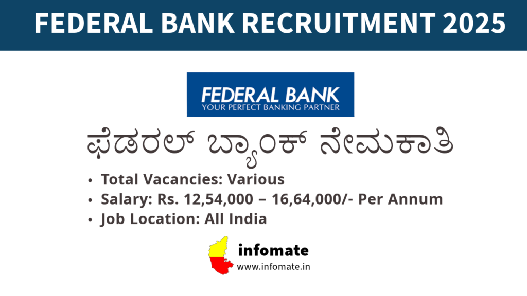 Federal Bank Recruitment 2025 – Apply Online for Various Assistant Manager Vacancies