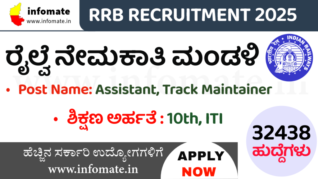 RRB Recruitment 2025 – Apply Online for 32438 Assistant, Track Maintainer Posts @ indianrailways.gov.in