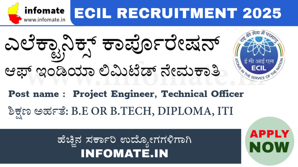 ECIL Recruitment 2025 – Walk-in Interview for 47 Project Engineer, Technical Officer Posts