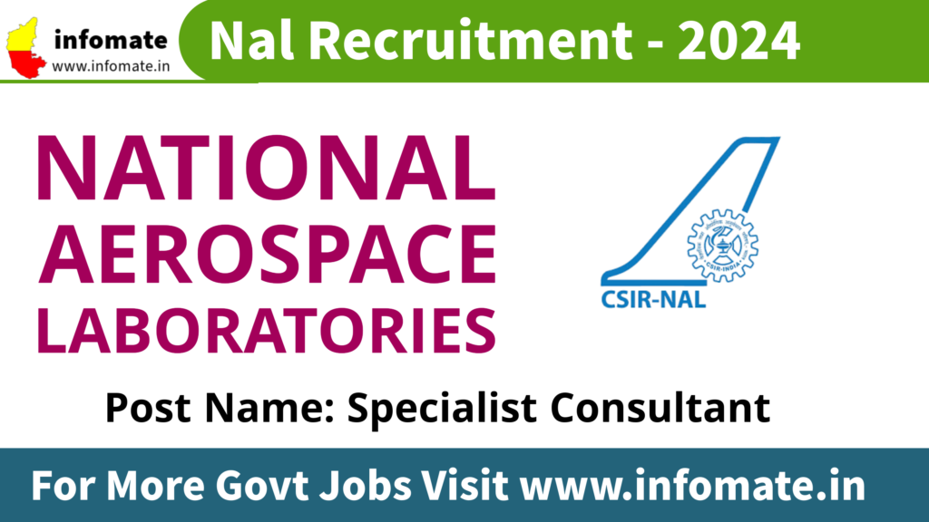 NAL Recruitment 2024 - Apply for Specialist Consultant Vacancy