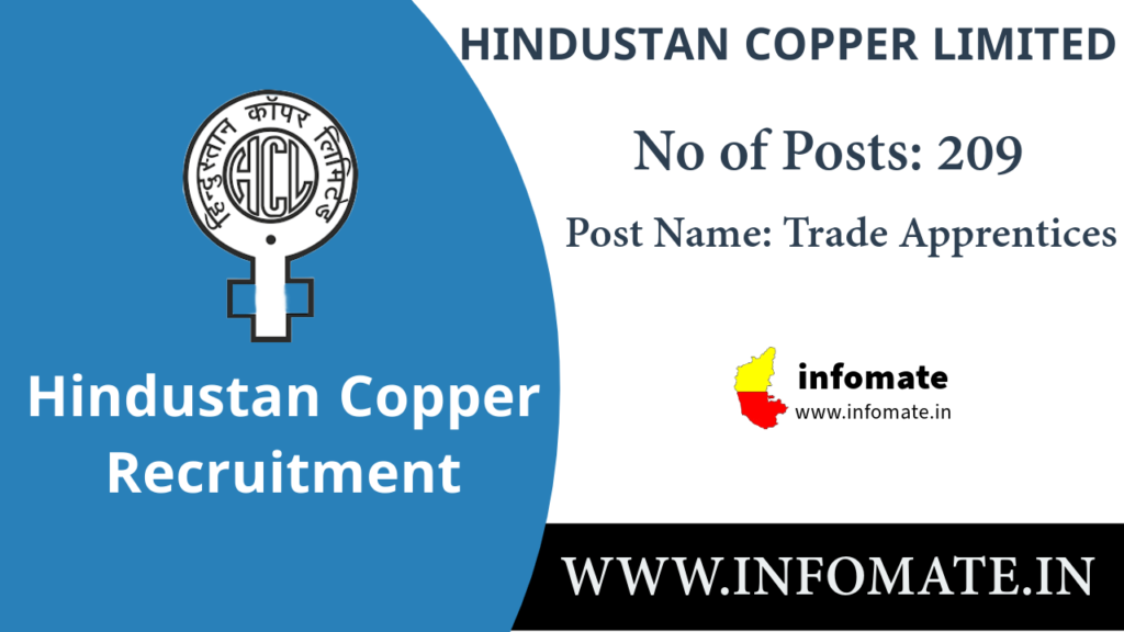 Hindustan Copper Recruitment 2025 – Apply Online for 209 Trade Apprentices Posts @ hindustancopper.com